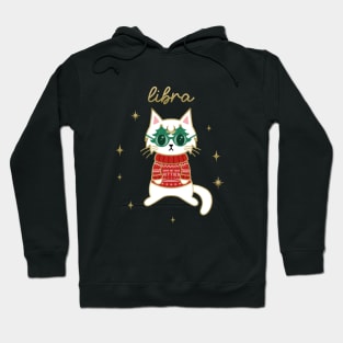 Libra Holiday Kitty Cat Hoodie